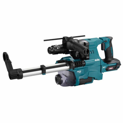 Makita HR012GZ03 40V Max XGT Brushless SDS-Plus Rotary Hammer Drill with 1 x 5.0Ah Battery, Charger Dust Collector & Case